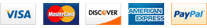 VISA, MC, DISC, AMEX, PAYPAL