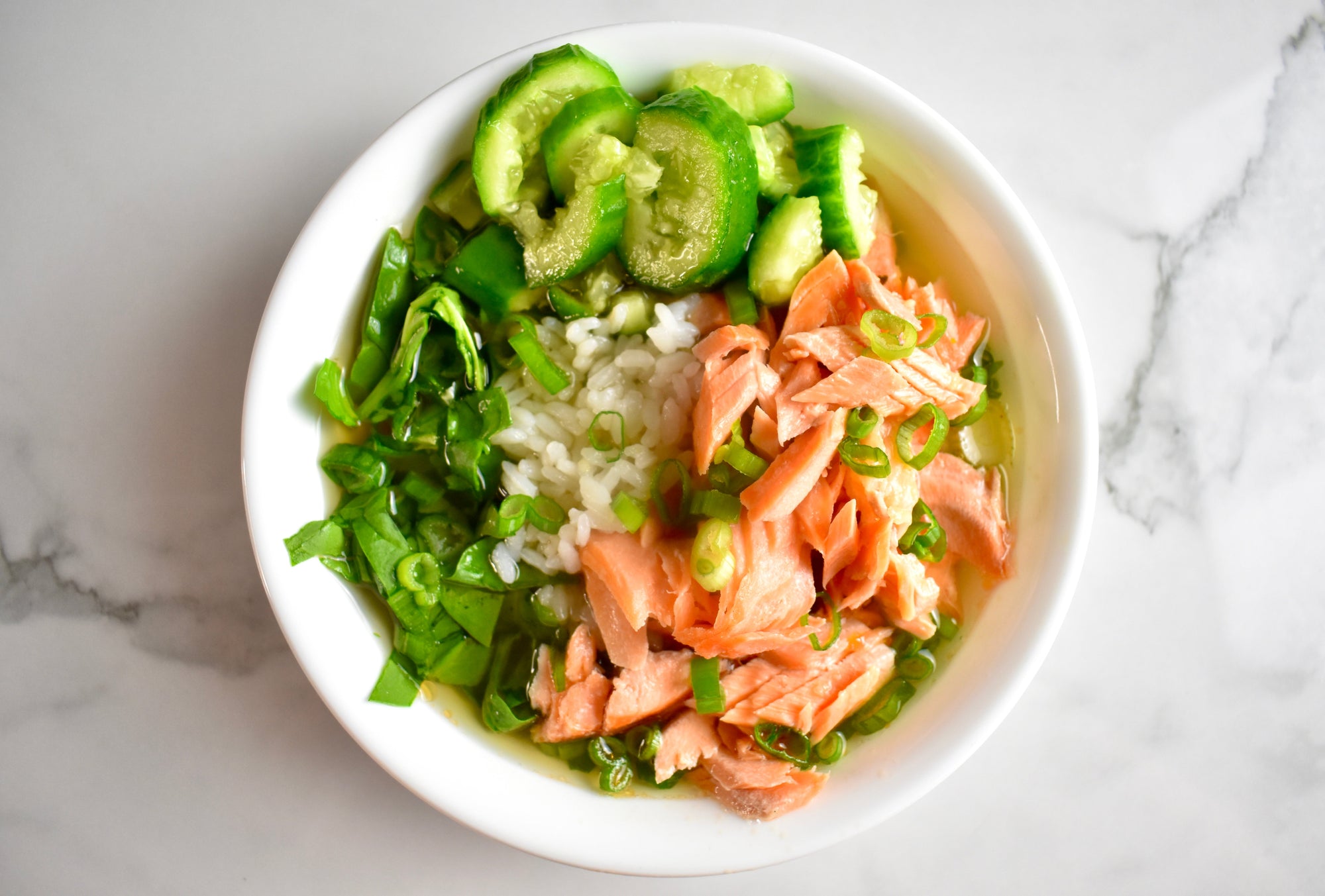 Green Tea Over Rice with Rainbow Trout