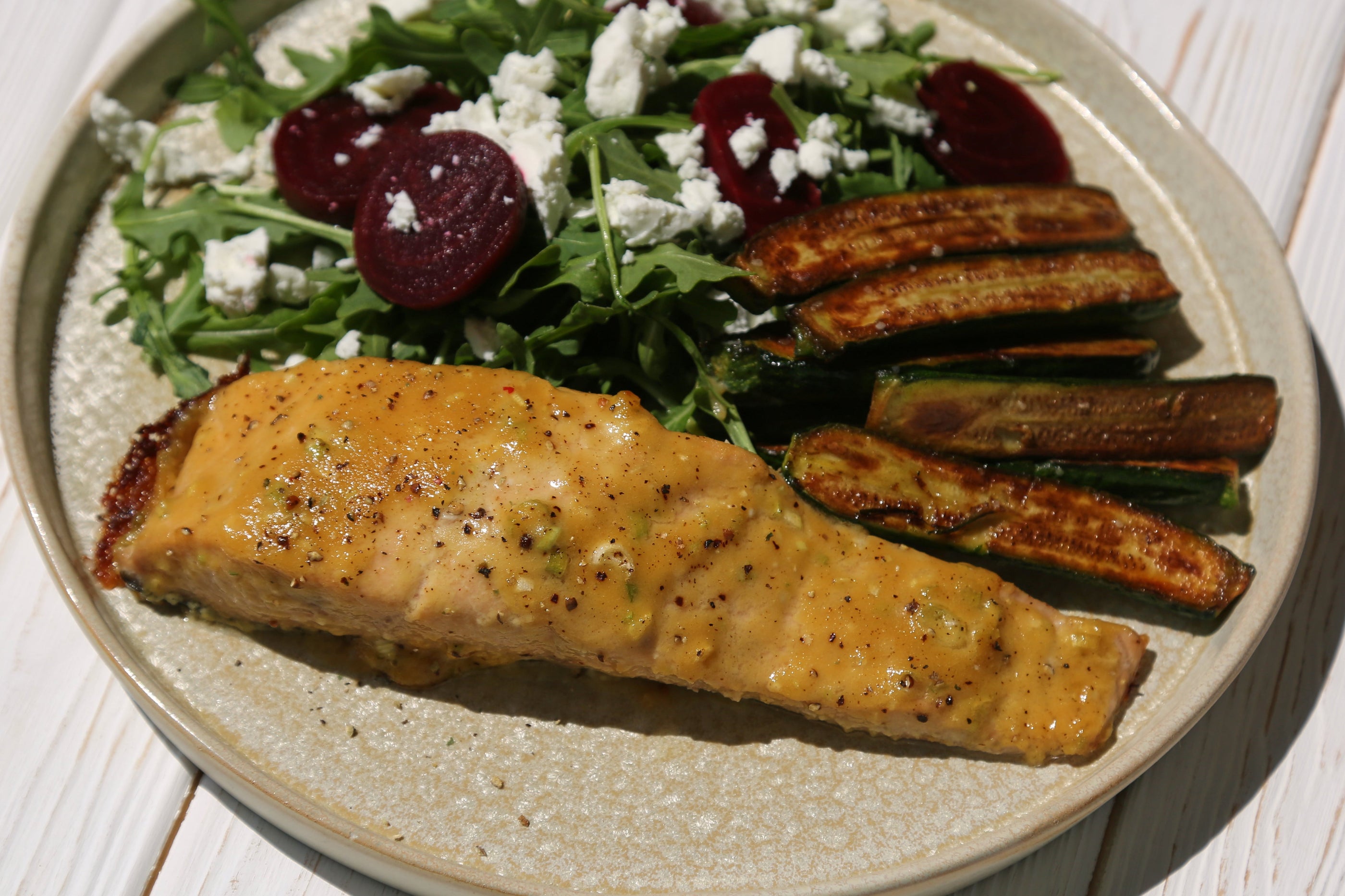 Honey-Mustard Baked Salmon