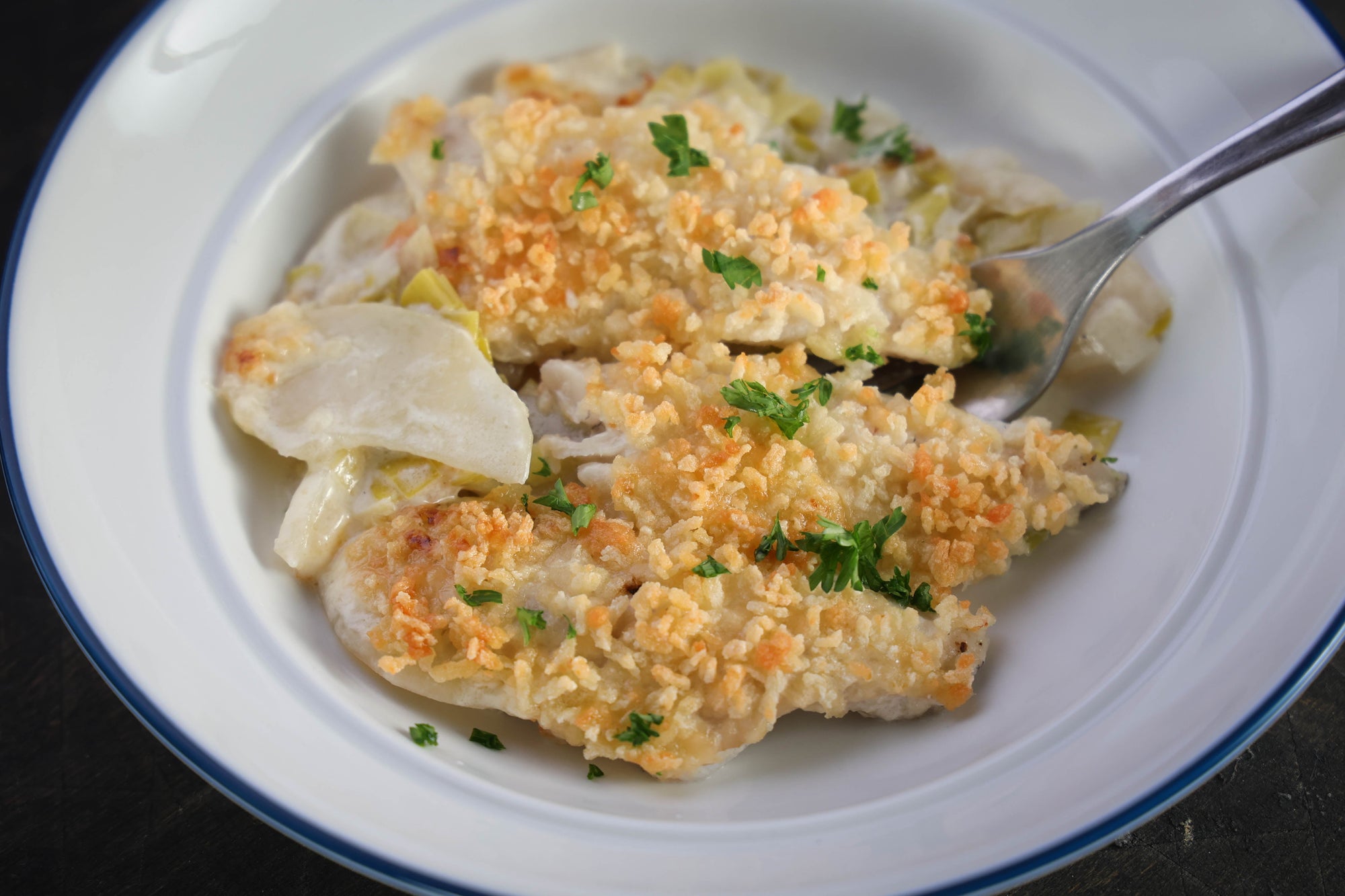 Perch and Potato Bake