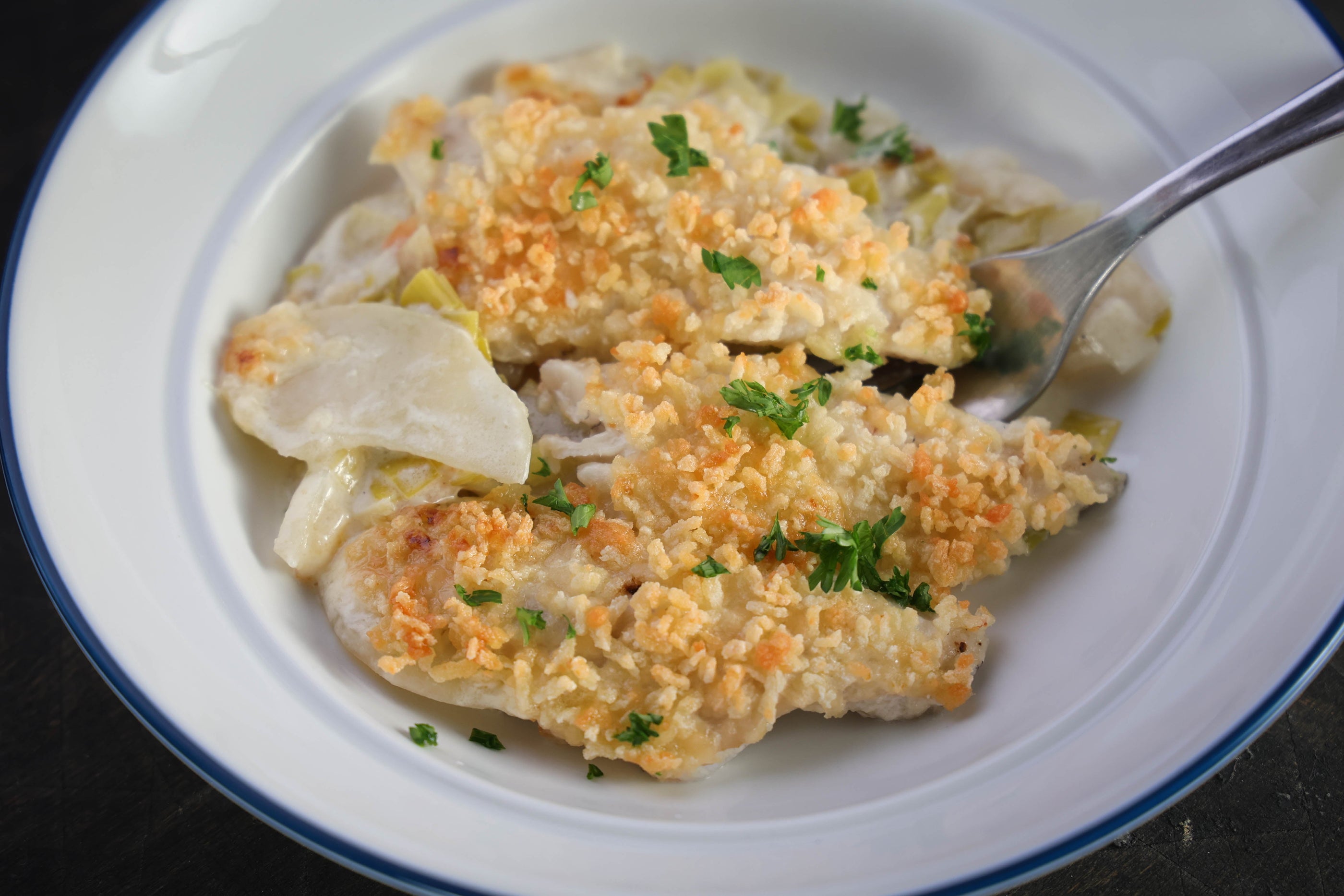 Perch and Potato Bake