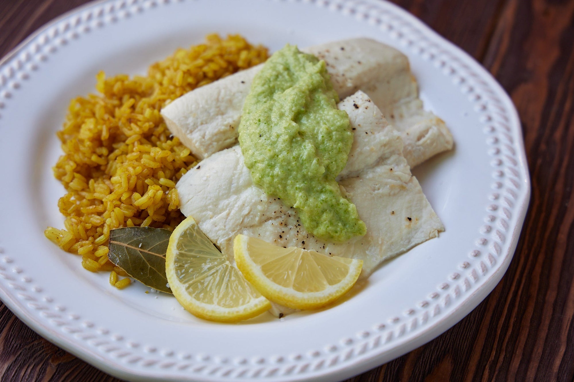 Northern Pike with Asparagus Sauce