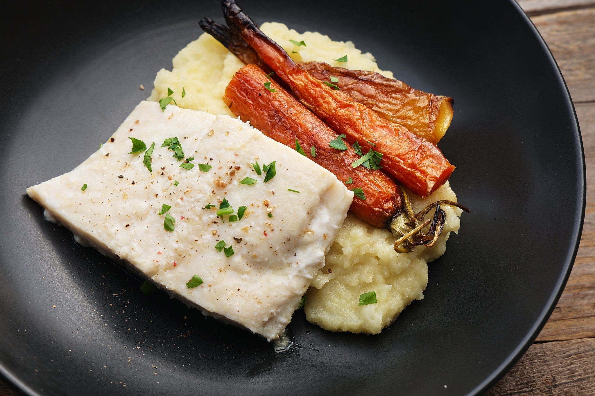 Herb-Butter Poached Pike