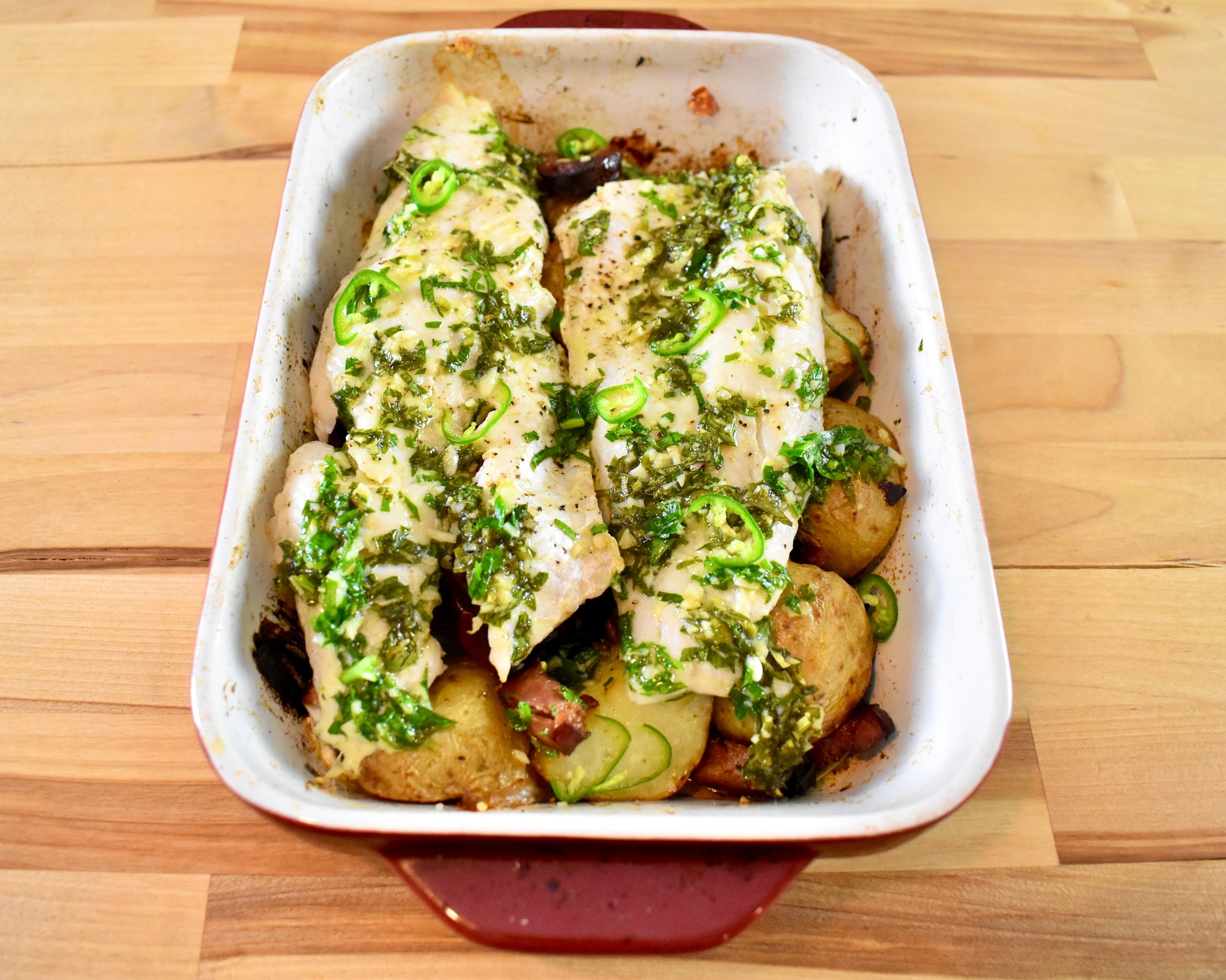Portuguese Walleye and Potatoes