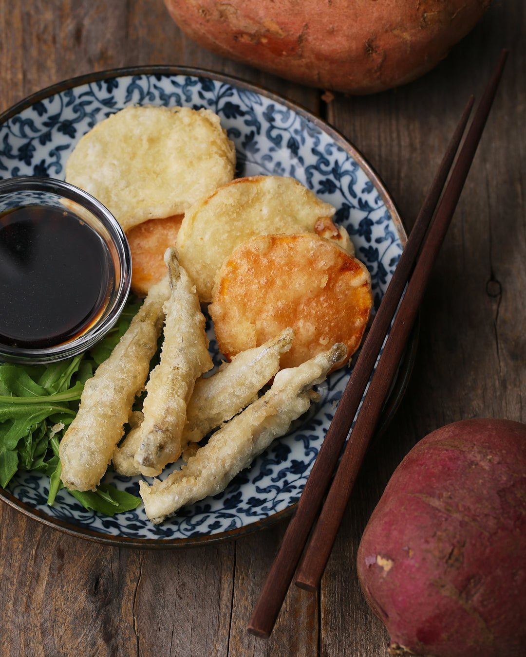 Smelt and Potato Tempura