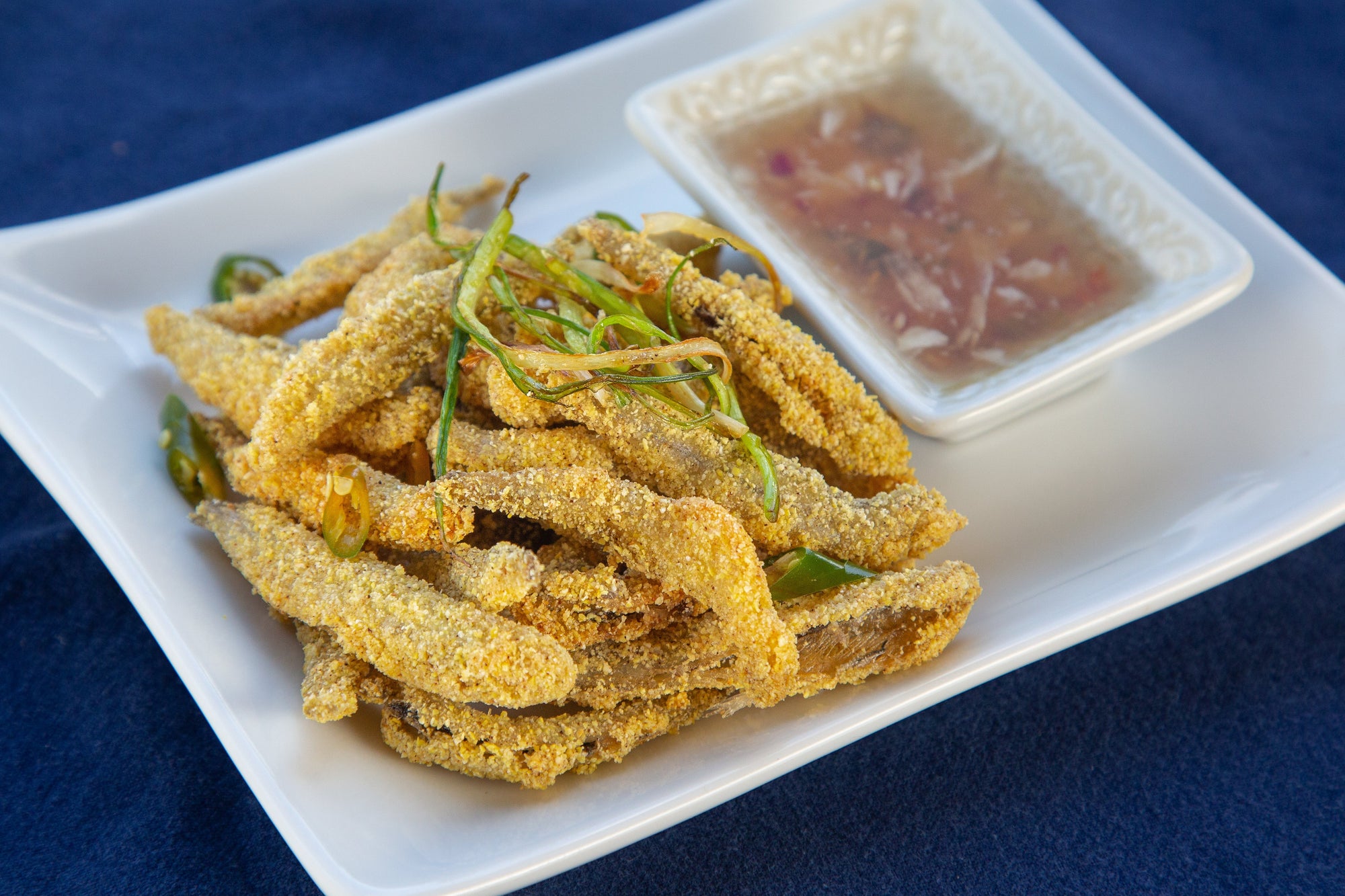 Fried Smelt with Vietnamese Chili-Garlic Sauce