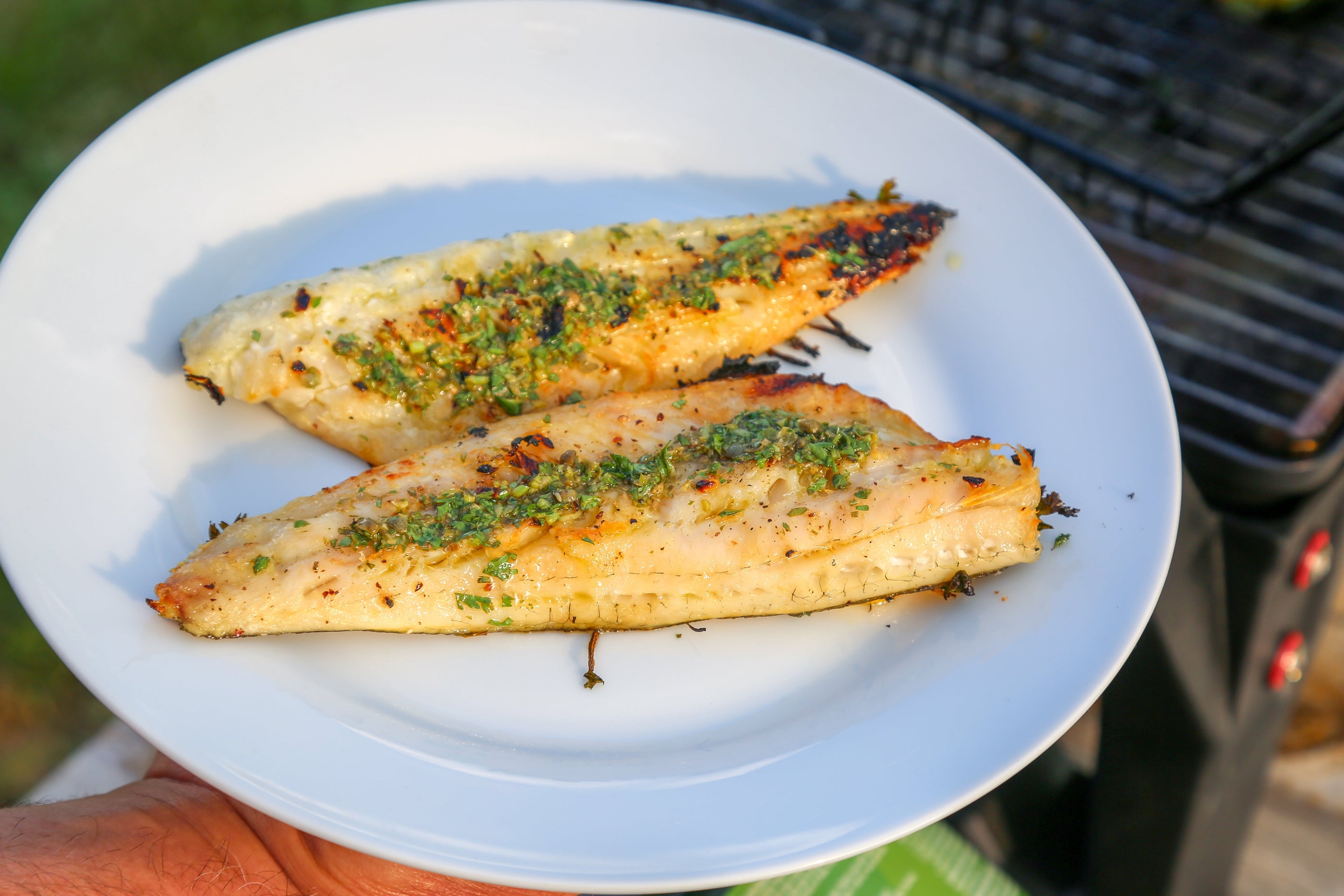 Paleo Grilled Walleye with Lemon Caper Sauce Recipe
