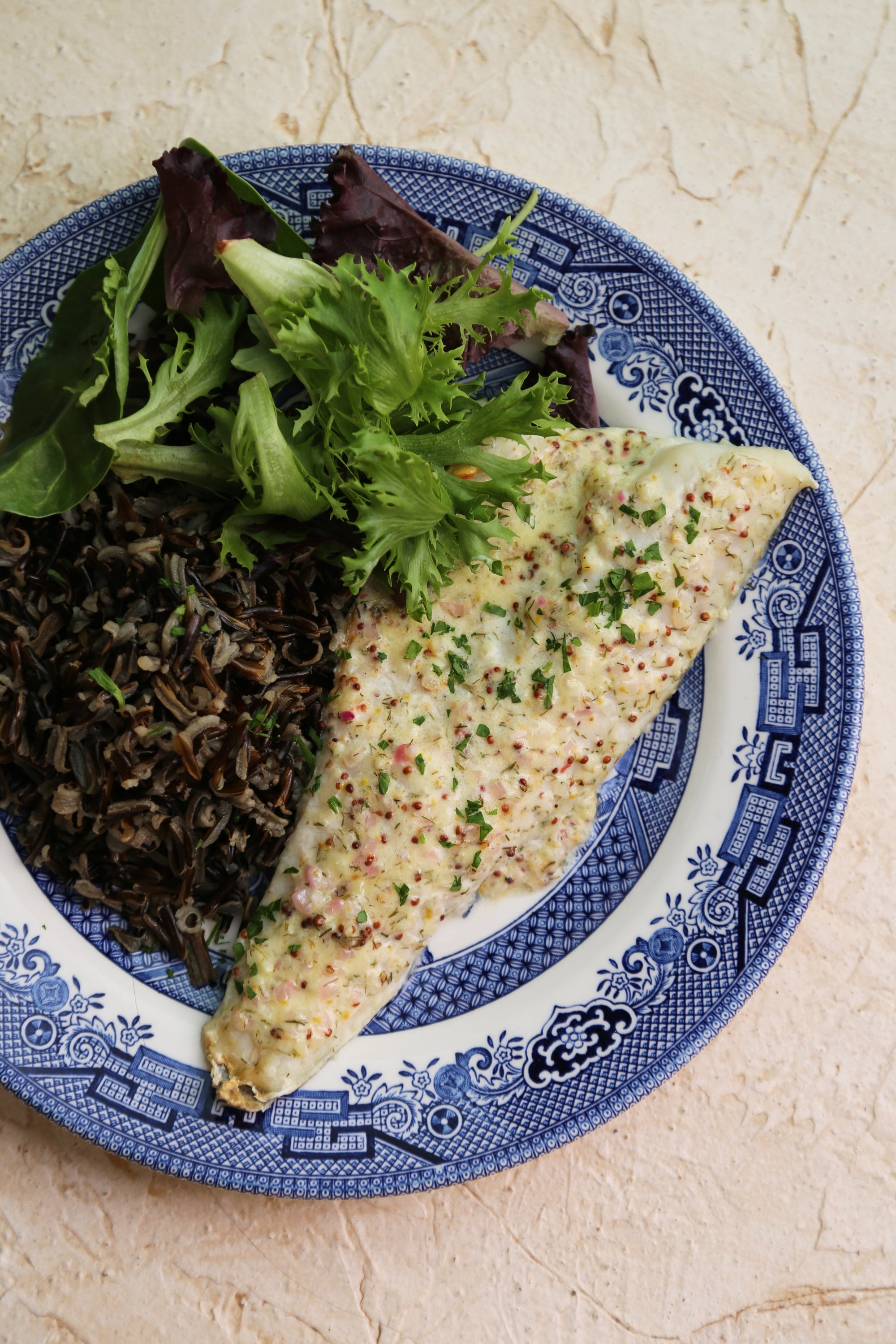 Walleye with Dill, Mustard and Cream