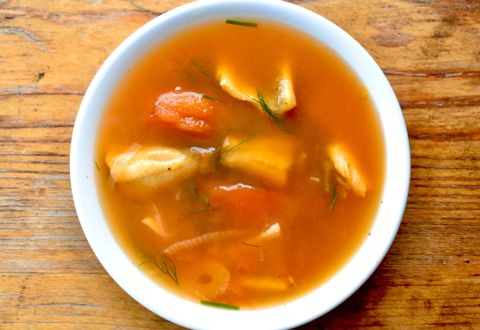 Yellow Perch in a Tamarind Broth with Tomatoes and Dill