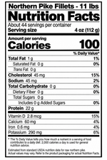 Northern Pike Fillets - 11 lbs