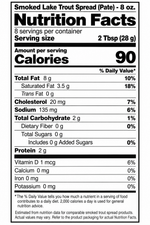 Smoked Lake Trout Spread (Pate) - 8 oz