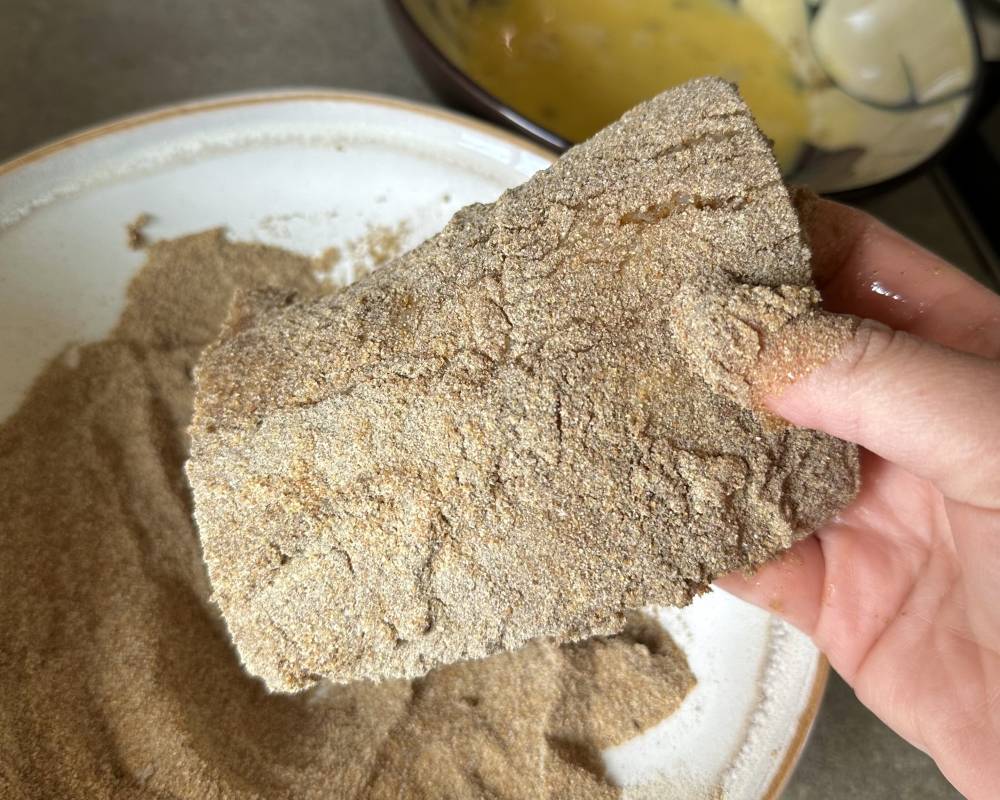 Wild Rice Crusted Pike with Roasted Radish